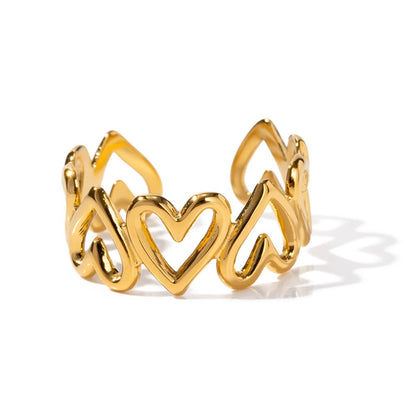 Wall of hearts ring