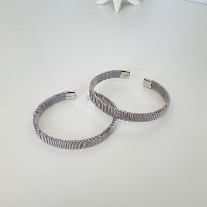 Silver Mesh Bangle